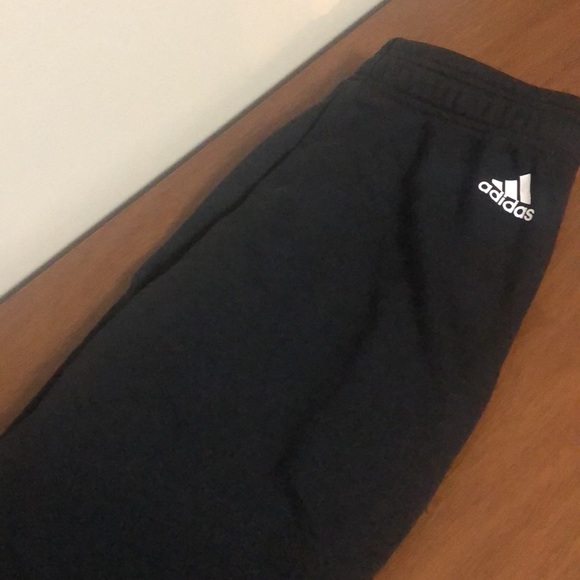 Adidas, black crop sweatpants, size XS - Picture 2 of 5